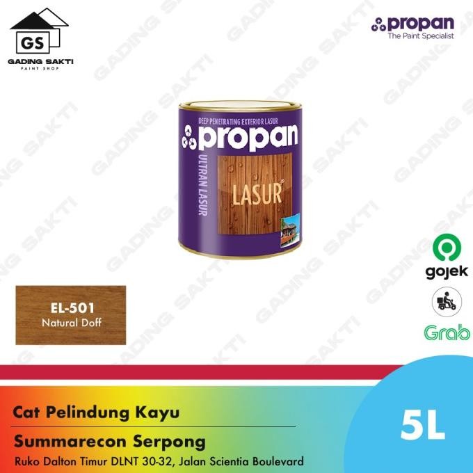 Miliki Propan Ultran Lasur El-501 Natural Doff / Cat Pelindung Kayu Galon 5L