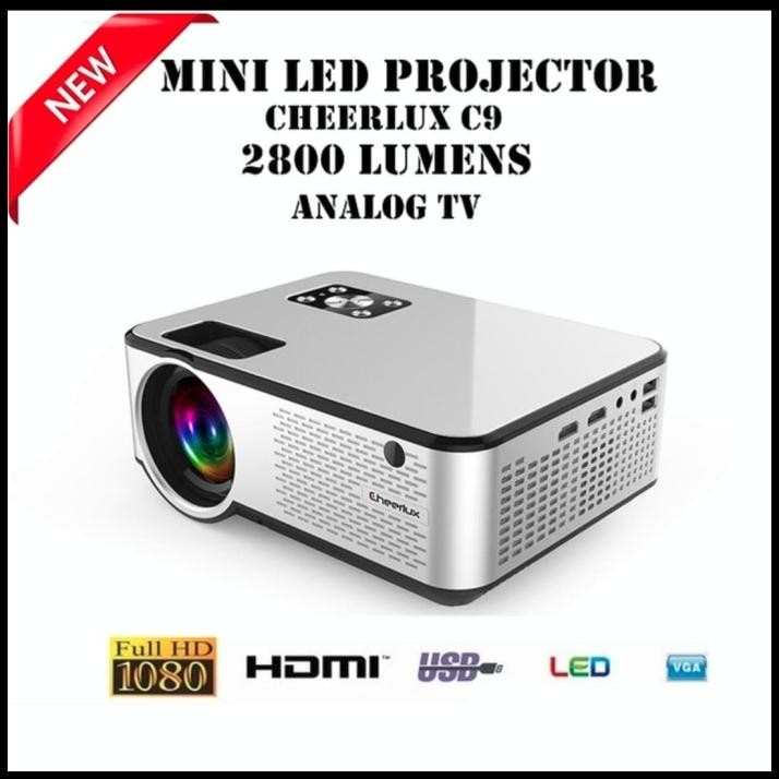 Projektor Proyektor Cheerlux C9 2800 Ansi Lumens Proyektor Cheerlux C9