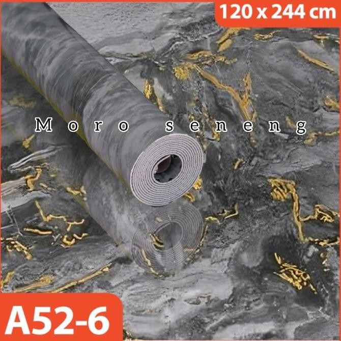 Terjangkau Wallpaper Dinding 3D Foam Motif Marmer Lebar 120Cm Marble