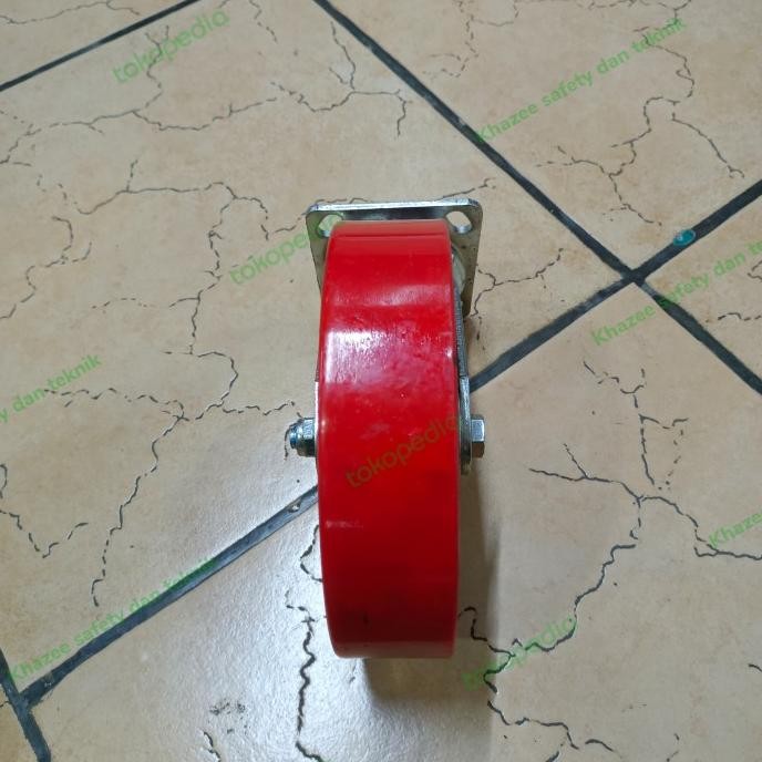 Roda Pu Heavy Duty 8 Inch / Roda Troli 8 Inch Pu Hidup New Stok