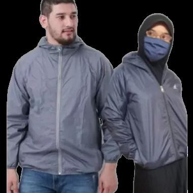 qw-7 Jaket Waterproof Jaket Outdoor Pria Wanita w Olahraga Tipis Tidak Panas Anti Matahari Uv Tahan 