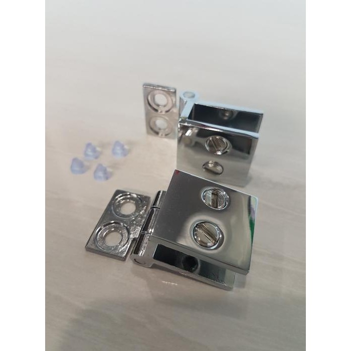 Engsel Jepit KACA ke KAYU / Engsel Pintu Kaca Lemari Etalase KOKO