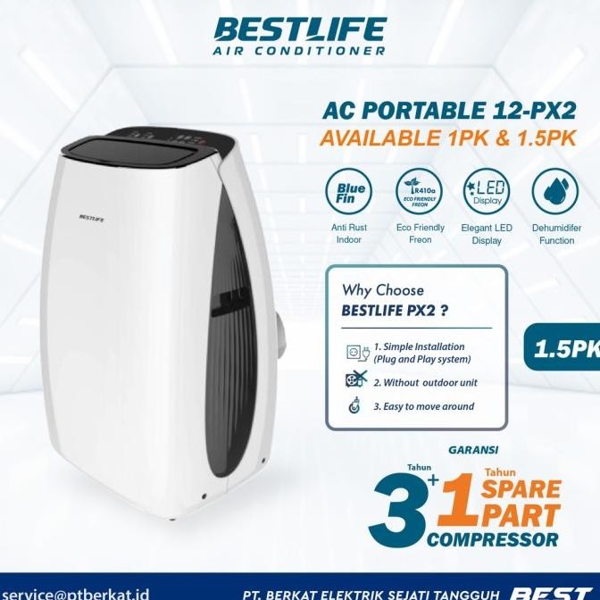 AC Portable Bestlife 1.5 pk BAM-12-PX2 HAR
