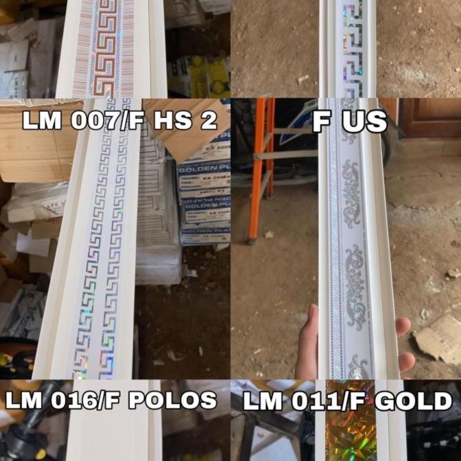 Lis Plafon Pvc Lebar 5.5Cm Panjang 4Meter Restock