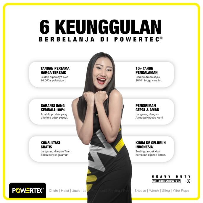 

Tali Tambang Plastik 10Mm X 180M Plastic Rope Powertec - Kuning New Stok