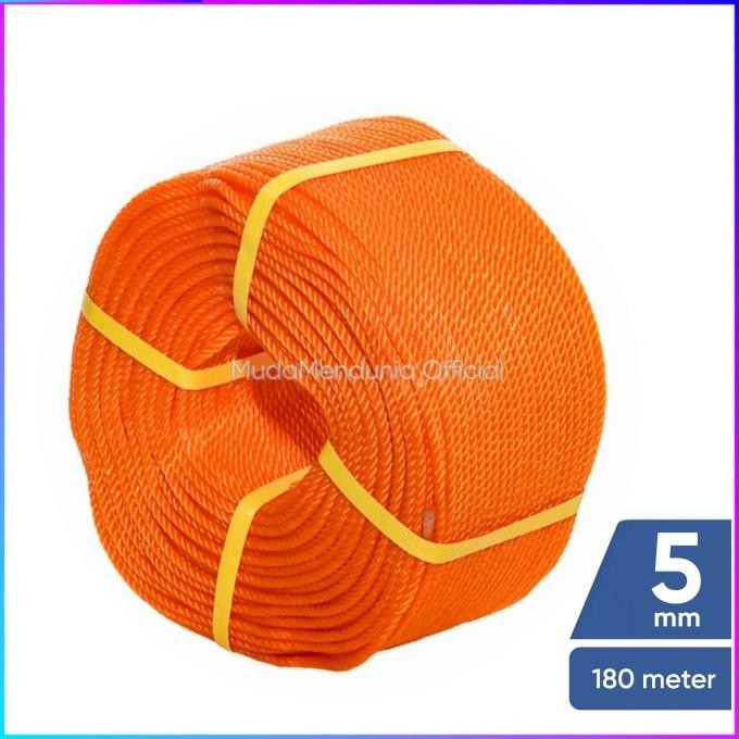 

Tali Tambang Pe 5Mm Harga 1 Roll 220M New Stok