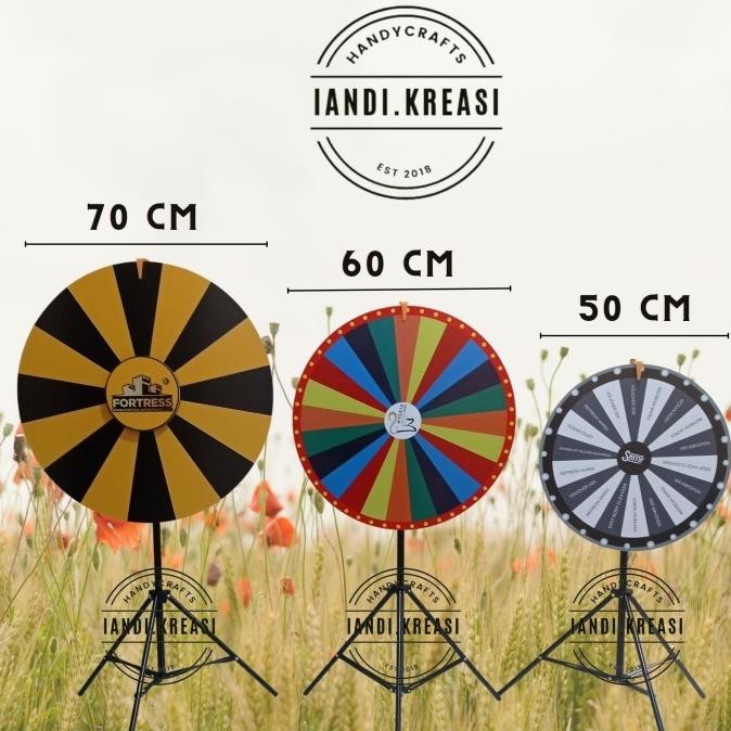 TERBARU spin wheel Berbunyi /wheel of fortune /lucky spin/Roulette 50 cm-70cm