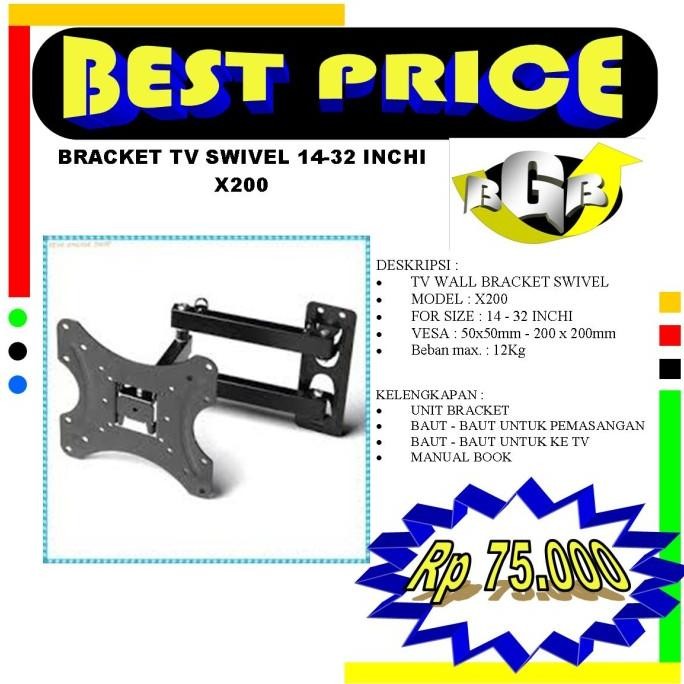 Produk Bracket TV 14 sampai 32inch swivel Tv led coocaa Quality