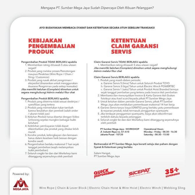 

Powertec Tali Tambang Manila Rope 10Mm X 190M X 14Kg Tampar Dadung New Stok