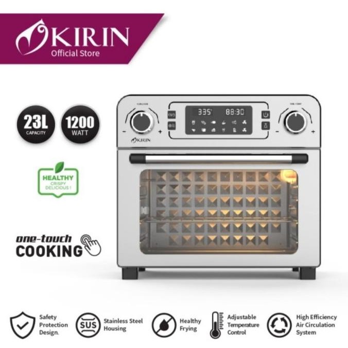 Terlaris Air Fryer Oven Kirin Kao 230 Dra 23 L Oven Airfryer Kirin Kao230 Dra Ready Stok