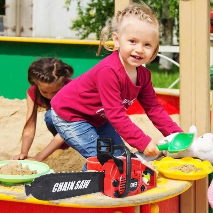 Murah Alat Perkakas Tukang Gergaji/Mainan Simulasi Mesin Gergaji Elektrik