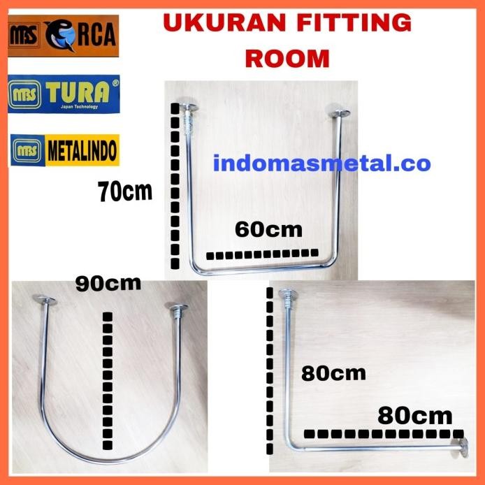 fitting room kamar pass gantungan gorden fitting room murah