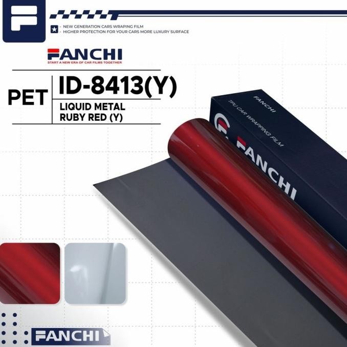 

Promo 50CM Sticker FANCHI ID-8413 Y Liquid Ruby Red PET per 50CM COD