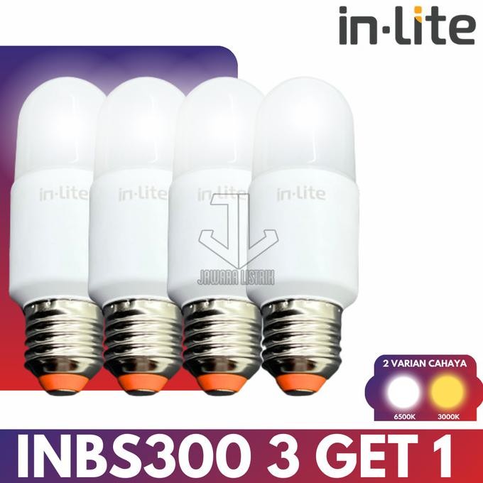 INLITE INBS300 LAMPU LED STICK PAKET 3 GRATIS 1 3000K 6WATT 12WATT 15WATT 6500K 6WATT 12WATT 15WATT 