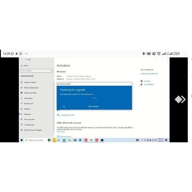 Product Key Upgrade Windows 10 Single Language to Windows 10 Pro