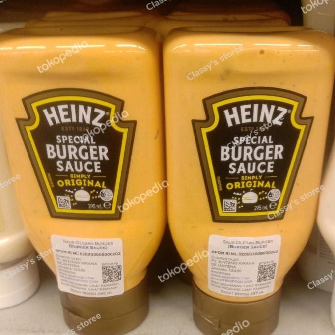 

heinz burger sauce/saus burger 295 ml murah