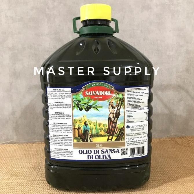 

SALVADORI POMACE OLIVE OIL 5L / MINYAK ZAITUN MASAK IMPORT ITALY murah