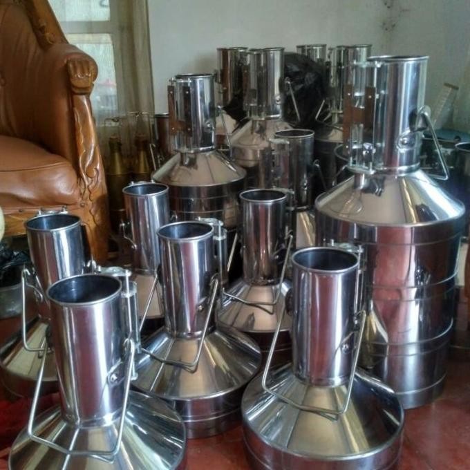 TERBARU Bejana ukur bbm 10 liter stainless