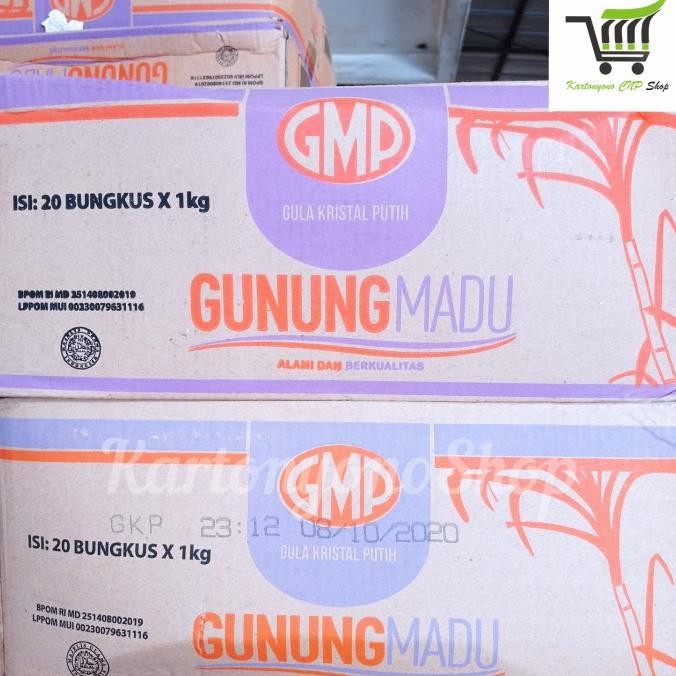 

GMP Gula Pasir 1kg Per Dus isi 20 Bungkus murah