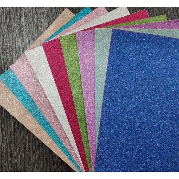 

glitter sticker A4 10sht (sparkling sticker A4) murah