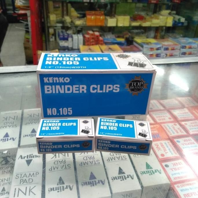 

Binder Clips kenko no 105 / penjepit kertas isi 12 murah
