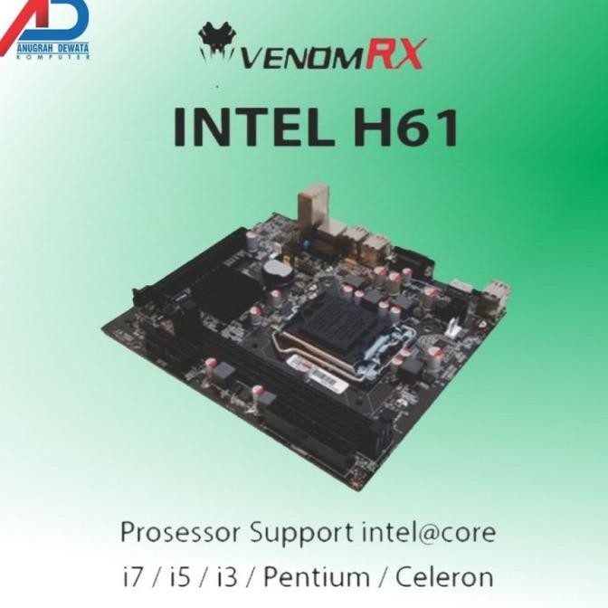 MOTHERBOARD H61 VENOMRX/BOARD H61 Intel LGA 1155