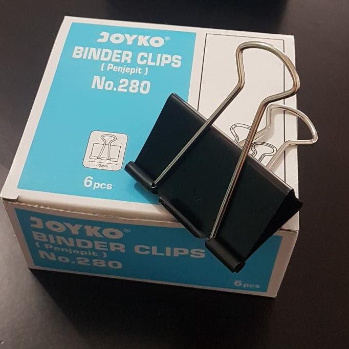 

Binder Clip / Penjepit Kertas Joyko 280 (Per box isi 6 pcs) murah