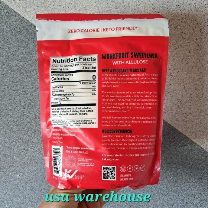 

Lakanto Monkfruit sweetener with Allulose CLASSIC 227 gr / 454 gr murah