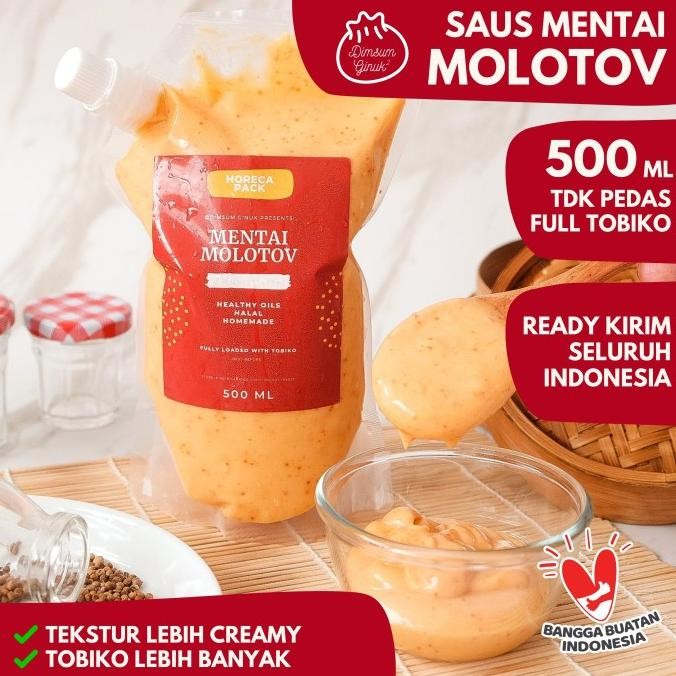 

Saus Saos Mentai Rice Salmon Molotov Mentaiko Cake Dimsum Ginuk 500 ml murah