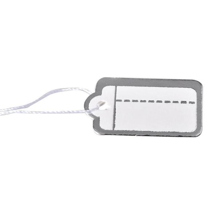 

Isi 500 Price Tag Label Harga Perhiasan Putih List Gold/Silver murah