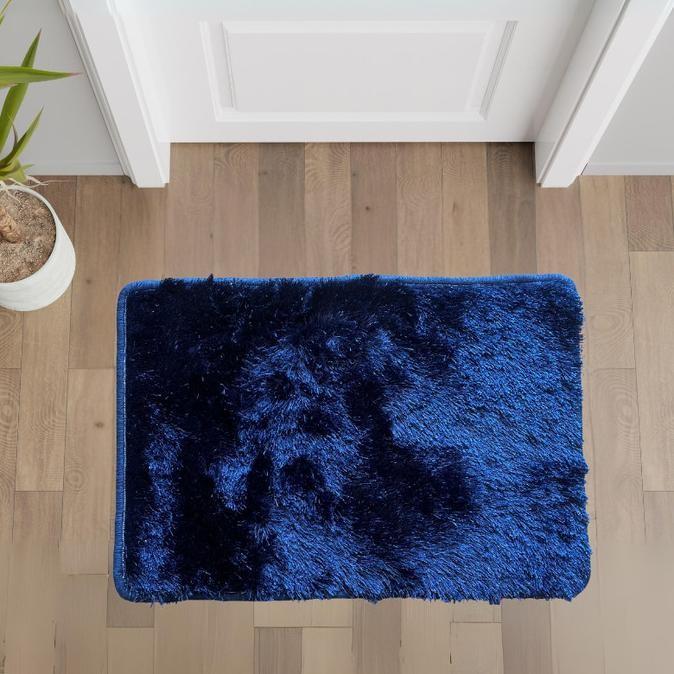 Murah Keset Shaggy Polos Tebal Premium Alas Lantai Ruang Tamu Dan Kamar Tidur - 40X60Cm - Mf