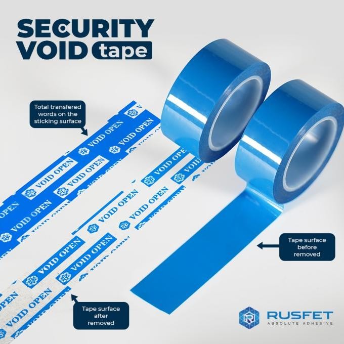 

LAKBAN SELOTIP ISOLASI SECURITY OPEN SEGEL VOID TAPE RUSFET murah