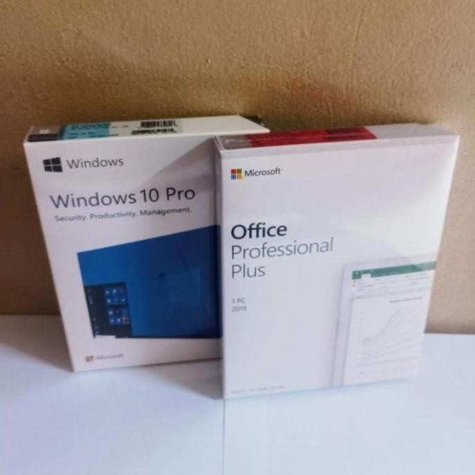 Paket Windows 10 Pro Retail dan Office Home and Student 2019