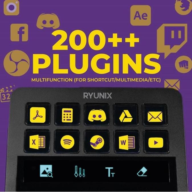 Murah Sades Ryunix Xd200 / Xd-200 Steamdeck Controller Detachable Type-C With Touchscreen Panel