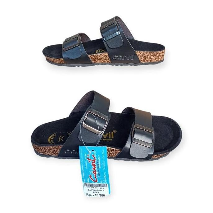 Murah Casual Sandal Slip On Carvil/Sendal Kasual Puyuh Model Slop Pria Dewasa Outdoor Cowok Murah Sa