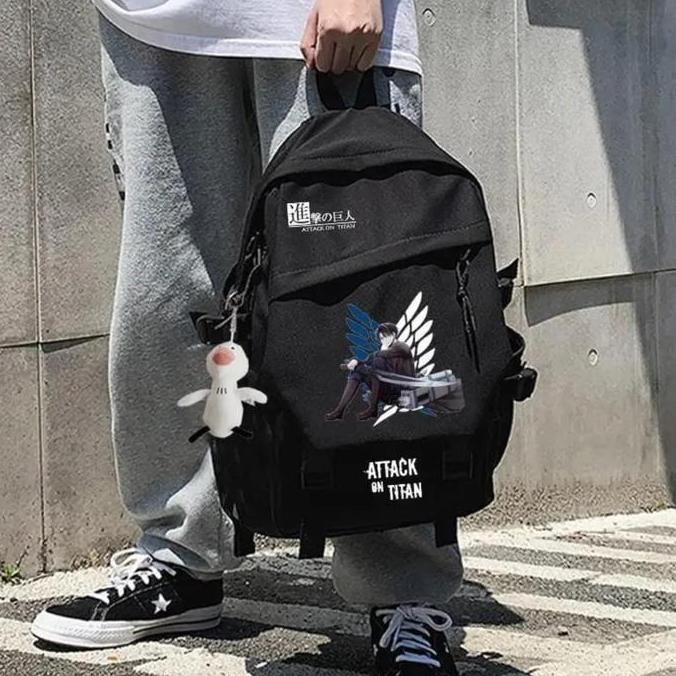 Promo Tas Ransel Sekolah Backpack Pria Wanita Anime Laptop 15 Inch Perempuan Cewek