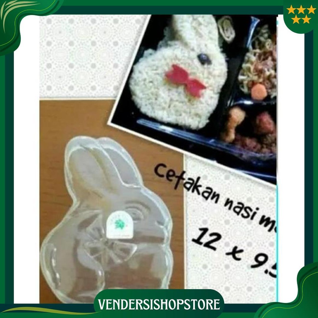 Cetakan Bento Nasi Kuning Puding Karakter Gratis Ongkir