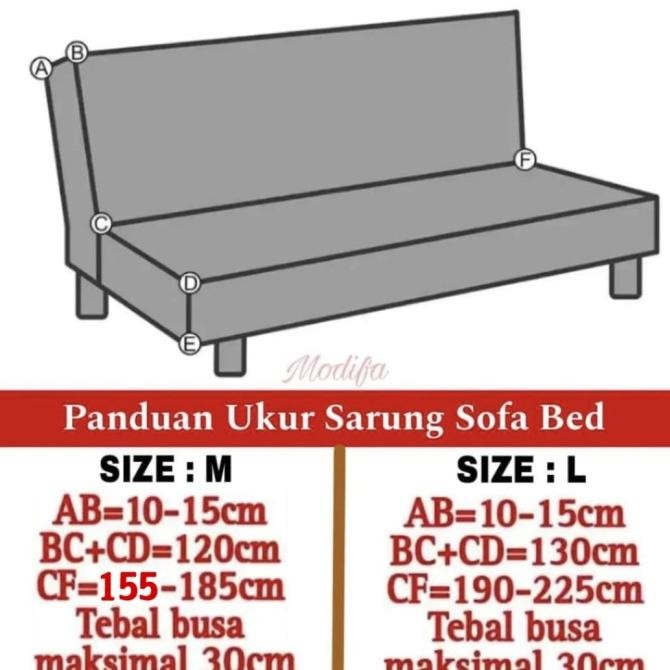 Cover sofa bed INFORMA elastic-Sarung PENUTUP sofa bed STRECTH motif