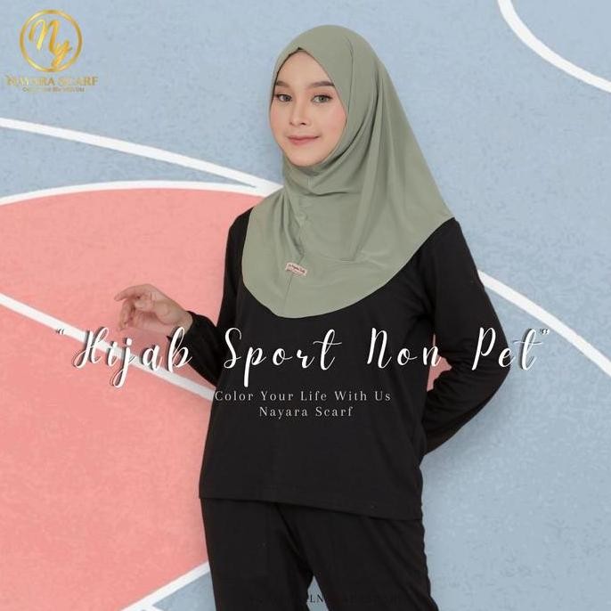 Grosir Hijab Bergo Sport Non Pet By Nayara Scarf I Jilbab Instan Nayara