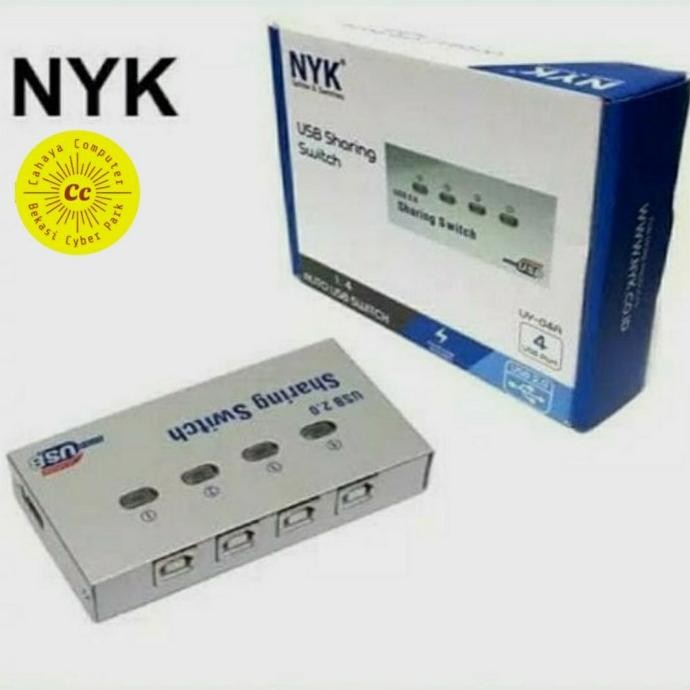Nyk Usb Auto Switch Printer 4Port/Usb Sharing Switch Printer 4Port