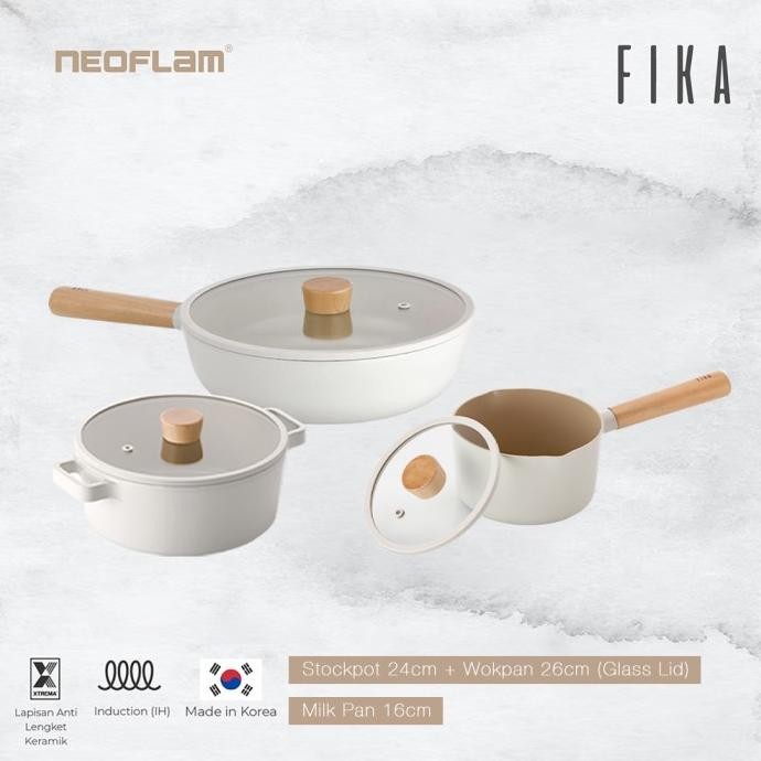 || JUNSTR / Panci Keramik Korea / Neoflam Fika Set ||~~~