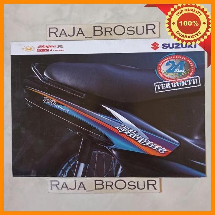 [RJB] POSTER BROSUR KATALOG SUZUKI SHOGUN FD110/SHOGUN 110R/SHOGUN KEBO 1998