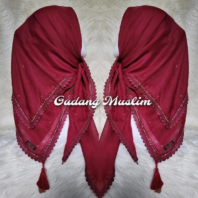 Grosir Hijab Segi Empat Renda Pesta