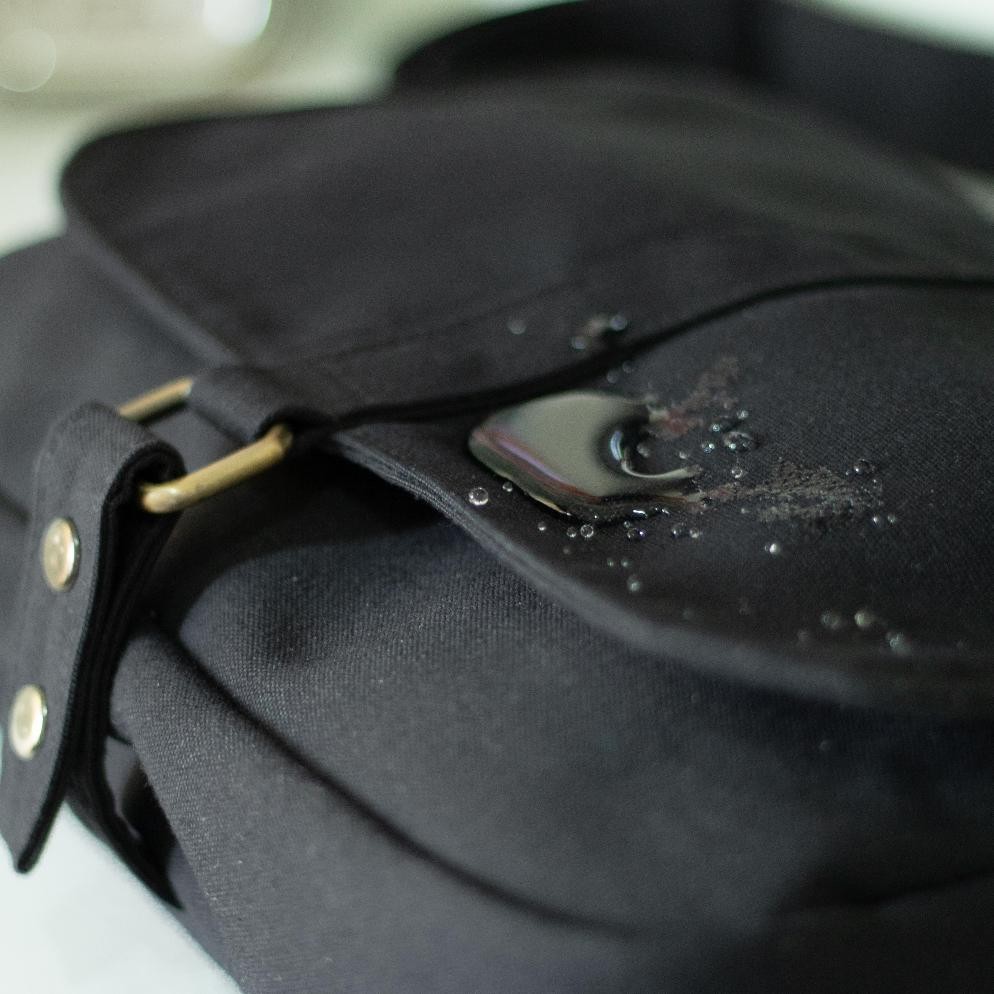 RANU - Thevan Vintage Canvas Sling Bag Black | Tas Selempang Kanvas Diskon Promo