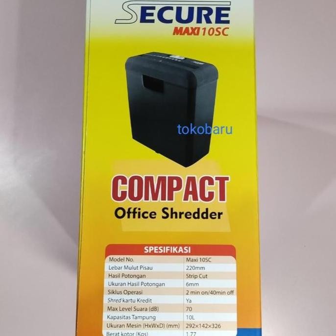 

Murah Secure Maxi 10Sc Paper Shredder Mesin Penghancur Kertas 10Sc