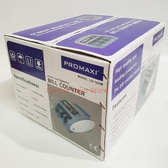

Promo Mesin Penghitung Uang Promaxi Ld10Vm Money Counter Promaxi Ld-10Vm
