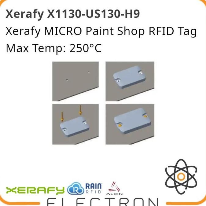 

Promo Xerafy X1130-Us130-H9 Micro Paint Shop Rfid Tag Uhf Epc Epc Global Class 1 Gen2 Long Range Hi-Temp High Temperature 250C Alien Higgs 9 Chemical Resistant Waterproof Ip68