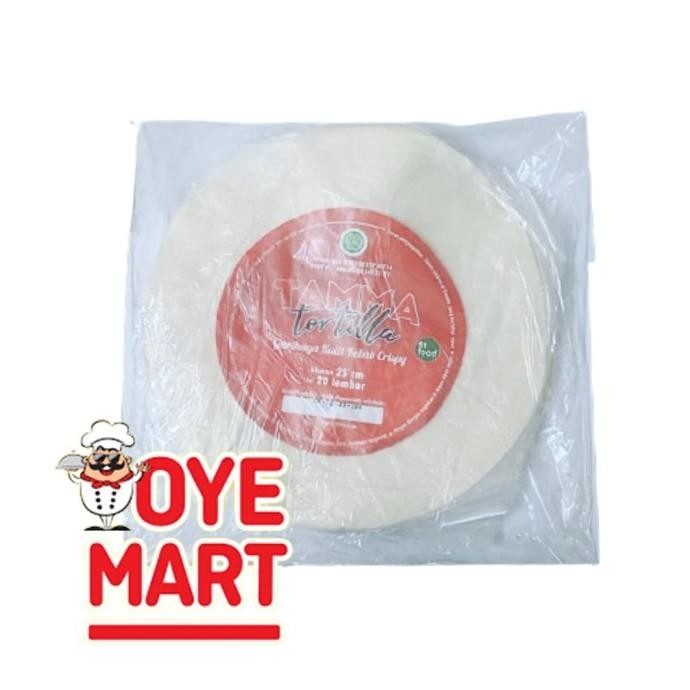 

KULIT KEBAB TORTILLA UKURAN 25CM ISI 20PCS BERBPOM TAMMA FOOD murah