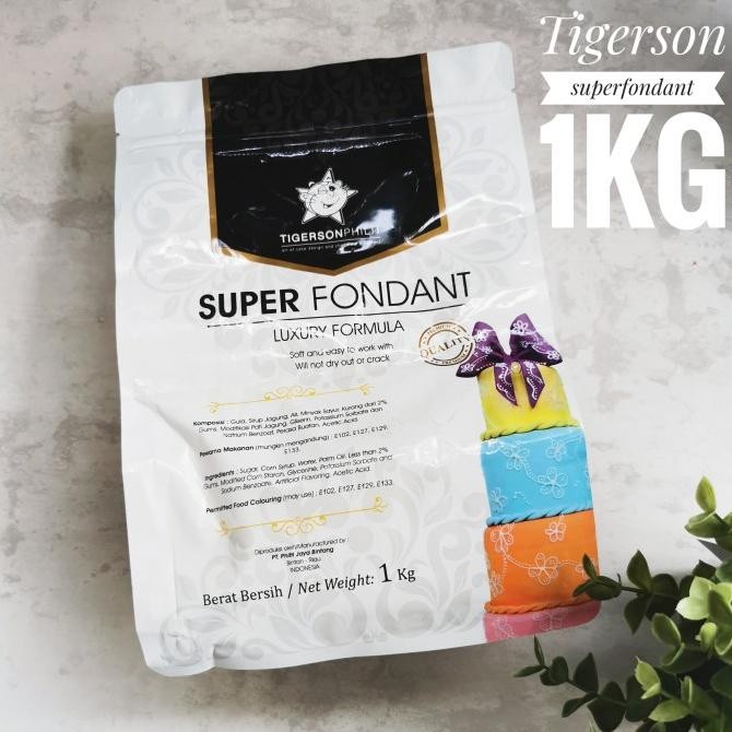 

TIGERSON SUPER FONDANT MERAH DAN HITAM KEMASAN ASLI 1 KG murah
