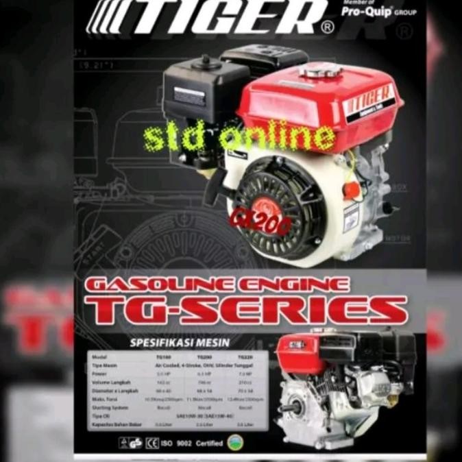 Gx-160 Mesin Penggerak / Gx160 Engine Tiger New Stok